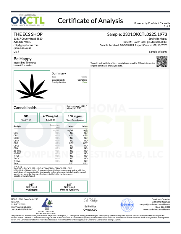 Be Happy Tincture